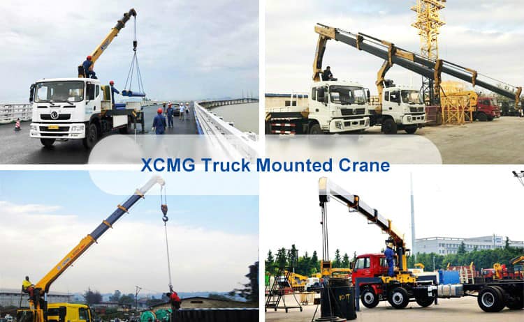 XCMG official SQ6.3SK2Q new 6.3 ton crane truck mounted telescopic robot arm for sale